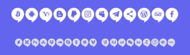 Icons Social Media 14 by elharrak — Dingbats Font — thumbnail 3