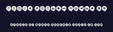 Icons Social Media 14 by elharrak — Dingbats Font — thumbnail 2