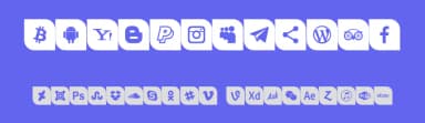 Icons Social Media 1 by elharrak — Dingbats Font — thumbnail 3