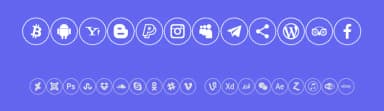 Icons Social Media 2 by elharrak — Dingbats Font — thumbnail 3
