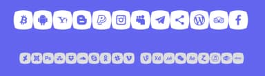 Icons Social Media 5 by elharrak — Dingbats Font — thumbnail 3