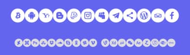 Icons Social Media 6 by elharrak — Dingbats Font — thumbnail 3