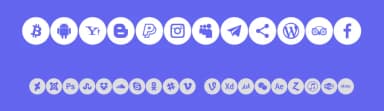 Icons Social Media 8 by elharrak — Dingbats Font — thumbnail 3
