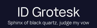 ID Grotesk by ID Typeface — Sans Serif Font — thumbnail 2