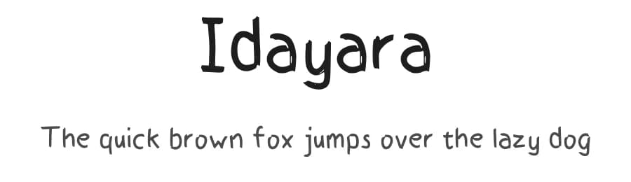 Idayara by Amru ID — Script Handwritten Font
