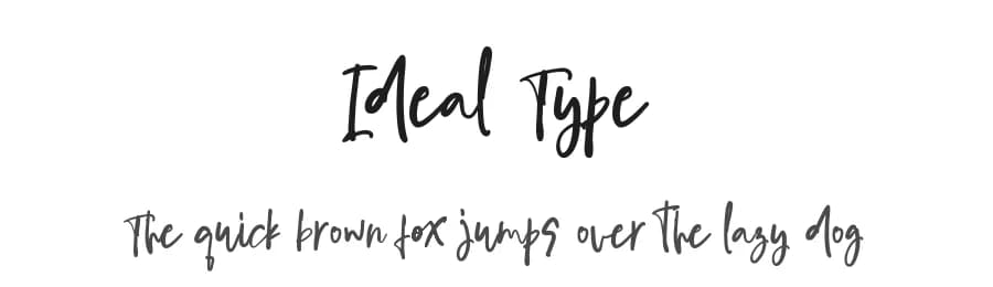 Ideal Type by Etigletters — Script Handwritten Font