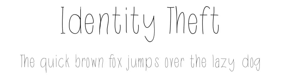 Identity Theft by Katelyn Dancer — Script Handwritten Font
