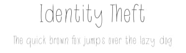 Identity Theft by Katelyn Dancer — Script Handwritten Font — thumbnail 1
