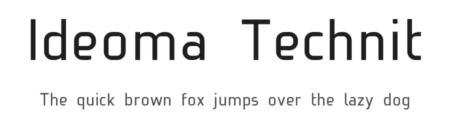 Ideoma Technit by Ideoma — Sans Serif Font