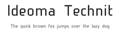 Ideoma Technit by Ideoma — Sans Serif Font — thumbnail 1