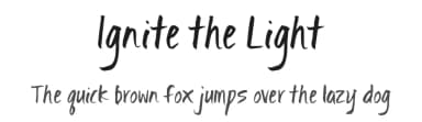 Ignite the Light by Kimberly Geswein — Script Handwritten Font — thumbnail 1