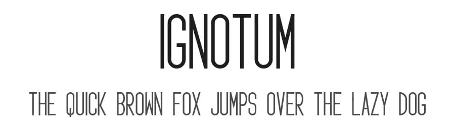 Ignotum by GGBotNet — Sans Serif Font
