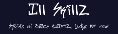 Ill Skillz by fontvir.us — Script Handwritten Font — thumbnail 2