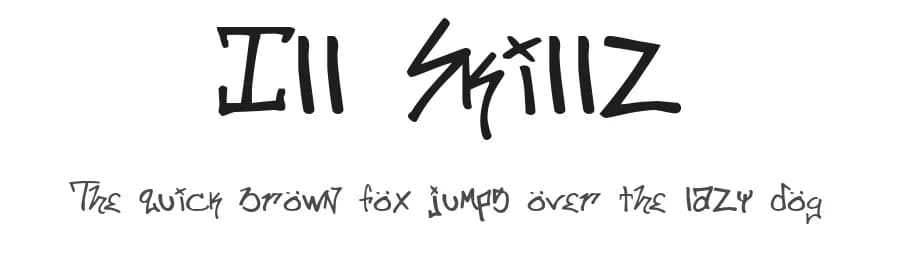 Ill Skillz by fontvir.us — Script Handwritten Font