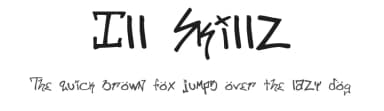 Ill Skillz by fontvir.us — Script Handwritten Font — thumbnail 1