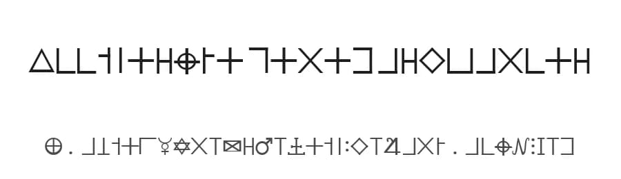 Illuminati Dirigens Berlin by Illuminati Rex — Dingbats Font