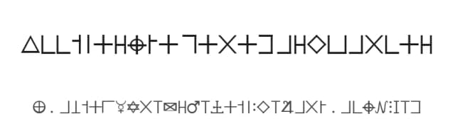 Illuminati Dirigens Berlin by Illuminati Rex — Dingbats Font