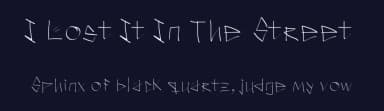 I Lost It In The Street by Ramiro Baldivieso — Script Handwritten Font — thumbnail 2