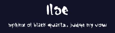 Ilse by Michael Schinköthe — Script Handwritten Font — thumbnail 2