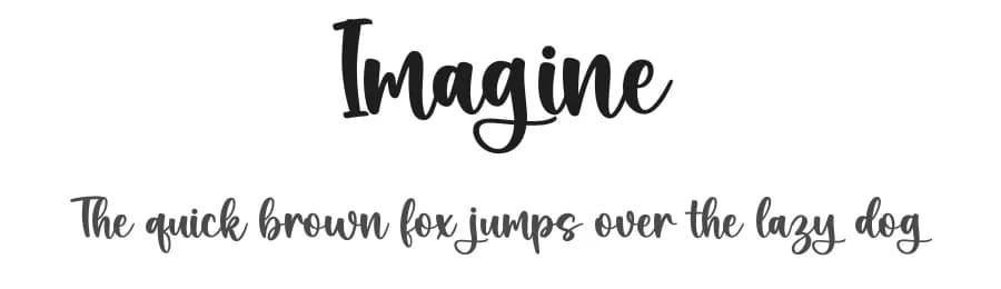 Imagine by Nirmala Creative — Script Handwritten Font
