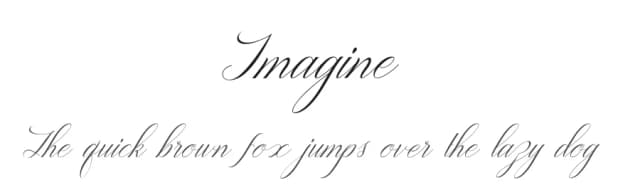 Imagine by alcode — Script Handwritten Font