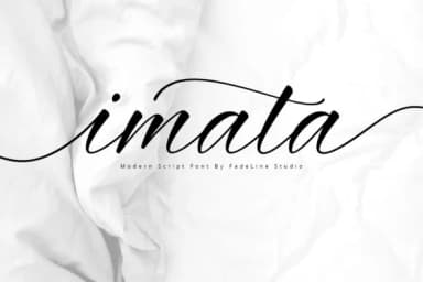 Imata Script Font by FadeLine — Script Handwritten Font — thumbnail 1