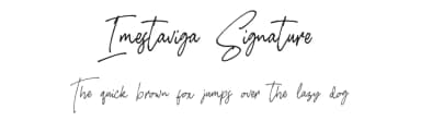 Imestaviga Signature by Tebaltipis Studio — Script Handwritten Font — thumbnail 1