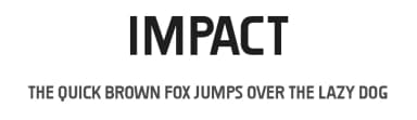Impact by Vladimir Nikolic — Sans Serif Font — thumbnail 1