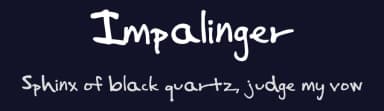 Impalinger by Michael Muranaka — Script Handwritten Font — thumbnail 2