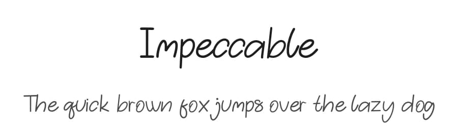 Impeccable by Paily Studio — Script Handwritten Font