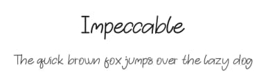 Impeccable by Paily Studio — Script Handwritten Font — thumbnail 1