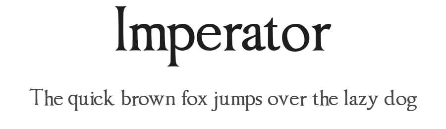Imperator by Paul Lloyd — Serif Font