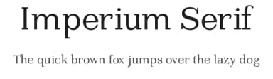 Imperium Serif by Manfred Klein — Serif Font — thumbnail 1