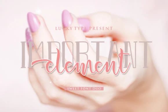 Important Element Font by luckytype.font — Script Handwritten Font