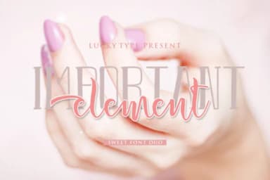 Important Element Font by luckytype.font — Script Handwritten Font — thumbnail 1
