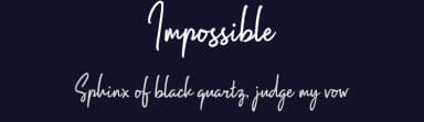 Impossible by Ghuroba Studio — Script Handwritten Font — thumbnail 2