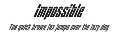 Impossible by Apostrophic Labs — Sans Serif Font — thumbnail 1