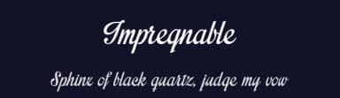 Impregnable by Måns Grebäck — Script Handwritten Font — thumbnail 2