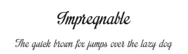 Impregnable by Måns Grebäck — Script Handwritten Font — thumbnail 1