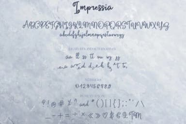 Impressia Font by Masha Artifex — Script Handwritten Font — thumbnail 8