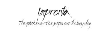 Impronta by Pablo Raúl Retamar — Script Handwritten Font — thumbnail 1