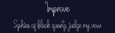 Improve by Hardiboy Design — Script Handwritten Font — thumbnail 2