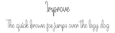 Improve by Hardiboy Design — Script Handwritten Font — thumbnail 1