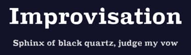 Improvisation by Debasualdo — Sans Serif Font — thumbnail 2