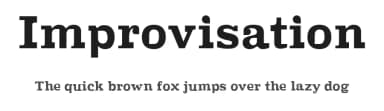 Improvisation by Debasualdo — Sans Serif Font — thumbnail 1