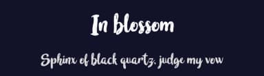 In blossom by madeDeduk — Script Handwritten Font — thumbnail 2