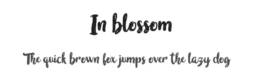 In blossom by madeDeduk — Script Handwritten Font