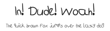 In! Dude! Woah! by Font Bureau — Script Handwritten Font — thumbnail 1