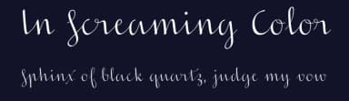 In Screaming Color by letterpunch — Script Handwritten Font — thumbnail 2