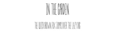 In The Garden by KC Fonts — Script Handwritten Font — thumbnail 1